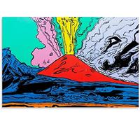 ZBYYFC Quadro Su Tela 60 * 90cm Senza Cornice Pop-Art Andy Warhol Monte Vesuvio Poster Arredamento Casa Decorativo Soggiorno Camera da letto