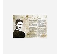 ZBYYFC Stampe Quadri 30 * 50cm Senza Cornice La saggezza di Nikola Tesla Stampa dipinti per la decorazione della camera da letto del soggiorno