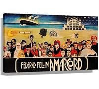 ZBYYFC Stampe Quadri 50 * 70cm Senza Cornice Amarcord Movie Posters e stampe d'arte murali Arredamento moderno per la casa da letto della famiglia