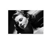 ZBYYFC Stampe Quadri 50 * 70cm Senza Cornice Attrice svedese Ingrid Bergman Sultry Glamour Poster Decorazione Soggiorno Camera da letto Pittura