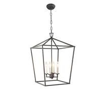 ZBZFGE Arco Persiano Lampada Metallo Cella Sillabo Antico, Color Argento per Ambiente Rurale O Industriale (Color: Nero)