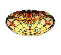 ZBZFGE Ceilight a in Stile, ghiottone in Vetro colorato, lampadario in Stile Barocco, Camera da Letto, Cucina, Bagno del corridoio, dimmerabile, 30 cm (40 cm dimmedi)