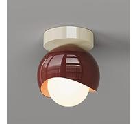 ZBZFGE Crema Moderna Affermazione Light Iron Glass Lampada 3 Colore Dimmabile Vicino alle lampade Decorative del corridoio Verro sfioramento Balcone Filo con soffitto a Filo/A