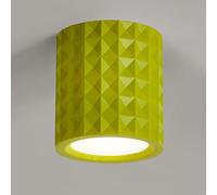 ZBZFGE Crema Resina Light Nordic Flush Mount Affermazione Lampada LED Accente Luce Interno, Cilindro Piccolo Luci a soffitto per Il Ristorante del corridoio in casa di Guardaroba/Giallo