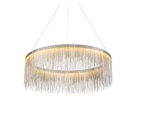 ZBZFGE Crystal Chandeliers Living LED Restaurant Lampadella Clubhouse Villa Club House Creative Designer Model Room Tassel, Hanging Light