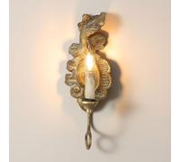 ZBZFGE da Candela Vintage, luci murali Arte di Ferro in Resina Creative lampade a Parete Decorative Interne Il corridoio del Ristorante per casa (Antico Oro)