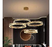 ZBZFGE Decorazioni della CASA, LUMPIO Lusso CRINALE Vivere, LAMPAGGIO PENDANTE di PAGAMENTO Passeggio, Luce del BIFFING, Illumina in Interno 40 cm, Bianco Freddo