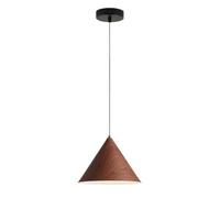 ZBZFGE European Metal Chandelier Nordic Style Adjustable Pendant Lights Personalized Fashion Fixture Creative Hanging Lamp for Kitchen, Bedroom, Dining Room, Restaurant(Wood Color,32cm)