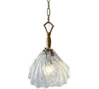 ZBZFGE Guarda Gli avvolgitori per Uomini Donne retrò E14 Apparecchiatura Illuminazione Decorativa, luci sospese Metallo con Lampada a Sospensione del Paralume in Vetro, lampadari di Rame antichi