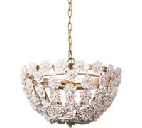 ZBZFGE Il candelabro di Stile Europeo Elegante con Decorazione in Fiori per l'ampio Spazio, Comodamente Adattato ai dipartimenti Come Sala da Pranzo, Ristorante, caffè.