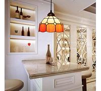 ZBZFGE Illuminazione a Sospensione da 8 Pollici Antique a 1 Luce a Pendente a Sospensione lampadario in Vetro Multicolore per la Cucina della Sala da Pranzo, f Vita Interessante, Luce sospesa (d)