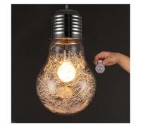 ZBZFGE - Lampada a Sospensione a 3 Dimensioni a Forma di Lampadina di Grande Lampadina in Vetro Lampada a Sospensione di Illuminazione Compatibile con la Cucina dei ristoranti ， lampadario