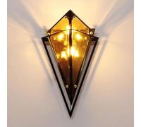ZBZFGE Lampada da Parete a LED Lampada da Parete Creativa a Forma di ventaglio per Interni Lampada da Parete con Paralume in Vetro Vintage Lampada da Soggiorno Art Deco Lampada dal Design Moderno e