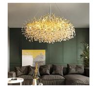 ZBZFGE Lampadari di Ramo d'oro Lighting LED Light Romantico Crystal Hanging Lampade compatibili con Il soffitto del Salotto Luxury Salon, lampadario