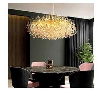 ZBZFGE Lampadari di Ramo d'oro Lighting LED Light Romantico Crystal Hanging Lampade compatibili con Il soffitto del Salotto Luxury Salon, lampadario