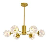 ZBZFGE Lampadario a v-intage in Metallo Sputnik lampadario di metà Semi semifulò Il soffitto della Luce del soffitto Compatibile con casa da Letto per la Camera da Pranzo da Pranzo, Che soggio