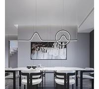 ZBZFGE Lampadario in Metallo LED Minimalista, Sala da Pranzo Lunghe lineari contemporanei Apparecchi a soffitto Bar con banco della Cucina corridoio Bagno Ufficio Vivente digmabile (Oro, Caldo