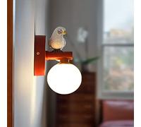 ZBZFGE Lampade da Parete Moderne a LED Lampada da Parete per Uccelli per Interni Camera dei Bambini Lampada da Comodino per Bambini Dimmerabile per Ragazze Decorazione Camera da Letto del Ragazzo 5W