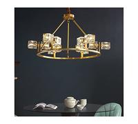 ZBZFGE Lampade Rame Nordico Lampada di Lusso a Sospensione per la in Sala da Pranzo Hotel Viva INDIFICA Moderna LEDELIE LED (Caldo 12 luci)