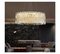 ZBZFGE Lampadeli Lusso Base di Pensione a LED Moderne Lampade la casa Compatibili con lampadario del soffitto Decorativo per Il Soggiorno, sospesa (100 cm, Luce Neutra)