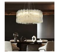 ZBZFGE Lampadelier Lusso Lampade Base di Pensione a LED Moderni Lampazioni la casa Compatibili con lampadario del soffitto Decorativo per Il Soggiorno, sospesa (80 cm, Luce Neutra)