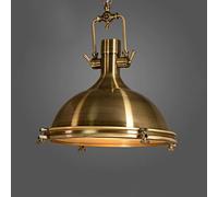 ZBZFGE Lampadiers, lampade Ciondolo Vetro retrò a V-intage Apparecchio Loft Sospensione in Stile Tround Round Hanging Dining Room Deco (Amber)