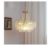 ZBZFGE Lampadiers Ristorante retrò per Lampadina di Perle Francese Lampada Letto Caldo e Romantico Soggiorno, Sala da Pranzo contemporanea