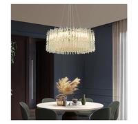 ZBZFGE Lampadini di Lusso Lampade trazione traforo a LED Moderne Lampazioni la casa Compatibili con lampadario del soffitto Decorativo per Il Soggiorno, Luce sospesa (60 cm, Caldo)