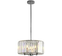 ZBZFGE LED Pollici Crystal Chrome Moderno lampadario Semi Montato a Filo Grande Lampada appesa per la Pranzo dell'isola Cucina Camera da letto/40 18 cm
