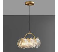 ZBZFGE lineare 3 Lampadina contemporanea LED con Costola costiera Coste del soffitto costiero Lampada a Sospensione Nordic Illuminazione Moderna per Sala Pranzo Cucina Camera da Letto FO/Luce Bianca