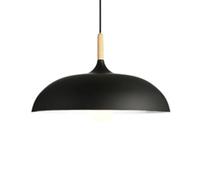 ZBZFGE Luce a Forma Cupola W/Lanterne Legno di Quercia Finitura in Ferro Color e27 lampadario Semi -Filo per l'illuminazione dell'isola della Cucina, Sala da Pranzo, Scuro, 45 cm