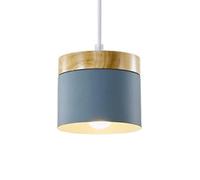 ZBZFGE Luce cilindrica a Sospensione Europea - lampadario Industriale con Single Head - Apparecchio di soffitto Bohémien Vintage per Ristorante, Soggiorno e Bar (Cenere)