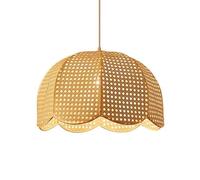 ZBZFGE Luce d'Arte Large Rustico Decorazione sospesa Il lampadario Vimini con infissi per la Sala Artigianale dell'isola della Cucina, A, 50 cm