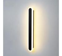 ZBZFGE Luce murale Strisce Lunga, Moderna Lampada acrilica Semplice LED Colori Illuminazione a Parete dimmerabile Lo Studio Balcone per la Camera da Letto del Soggiorno (Nero, 100 cm/39.37in)