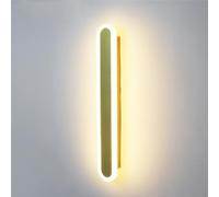 ZBZFGE Luce murale Strisce Lunga, Moderna Lampada acrilica Semplice LED Colori Illuminazione a Parete dimmerabile Lo Studio Balcone per la Camera da Letto del Soggiorno (Oro, 100 cm/39.37in)