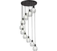 ZBZFGE Luce retrò Industriale Spirale in Ferro battuto Lanterna lampadario Lungo Lampada Moderna a Sospensione del Apparecchiatura Il soffitto per Le Scale abitazioni (10
