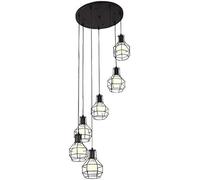 ZBZFGE Luce retrò Spirale Industriale Ferro battuto in Metallo Lanterna Lungo lampadario Moderno Lampada a Sospensione Nordica Apparecchiatura del Il soffitto per Le Scale abitazioni (6-