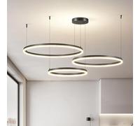 ZBZFGE Mid secolo LED Grande LAMPAGGIO SPAMINE Tutto BENDANTE A GOLDO Collo Bianco Caldo 3000K Chandelier Circolare Vintage in Sogno SUGGERIMENTO CUSCINE Hitching ALLEGNIZZA