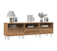 ZBZFGE Mobile TV Antico in Legno con 6 Scomparti, Supporto TV Robusto e Stabile, Elegante Contenitore per Soggiorno per Libri, Riviste e Dvd, Spazioso e Funzionale