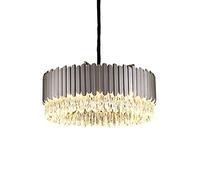 ZBZFGE Moderni lampadari Grandi Dimensioni in Nero Metallo e12 rulli Rotondi a Sfumature di Prisma compatibili con Il lampadario soffitto del Soggiorno da Pranzo dell'isola Cucina