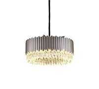 ZBZFGE Moderni lampadari Grandi Dimensioni in Nero Metallo e12 rulli Rotondi a Sfumature di Prisma compatibili con Il lampadario soffitto del Soggiorno da Pranzo dell'isola Cucina
