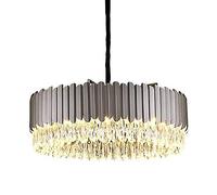ZBZFGE Moderni lampadari Grandi Dimensioni in Nero Metallo e12 rulli Rotondi a Sfumature di Prisma compatibili con Il lampadario soffitto del Soggiorno da Pranzo dell'isola Cucina