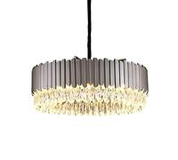 ZBZFGE Moderni lampadari Grandi Dimensioni in Nero Metallo e12 rulli Rotondi a Sfumature di Prisma compatibili con Il lampadario soffitto del Soggiorno da Pranzo dell'isola Cucina