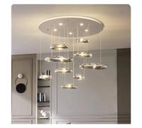 ZBZFGE Moderno lampadario soffitto Lusso Luster Cobblestone LEGGI SCENDANTI ASSEGNI LUMINARIAS lampadari a LED, sospesa (Luce D60CM 5)