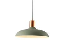 ZBZFGE Nordic Industrial Style Pendant Light with Colorful Dome Lampshade, Adjustable Ceiling Suspension for Kitchen Island, Bar, Restaurant, Living Room (40cm)