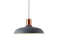 ZBZFGE Nordic Industrial Style Pendant Light with Colorful Dome Lampshade, Adjustable Ceiling Suspension for Kitchen Island, Bar, Restaurant, Living Room (40cm)