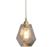 ZBZFGE Parentesi la Luce Geometria Pendenti Luce Pendenti Lampada in Vetro Lampada da Interno a 1 Luce Decorazione a Sospensione Veranda Soggiorno in Acciaio Inossidabile Lampada da Staffa in Acciaio