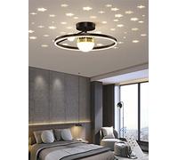 ZBZFGE Plafoniera LED per cameretta dei Bambini dimmerabile con Telecomando, Lampada da soffitto ad Anello a 3 luci, Decorazione per Lampada da Camera da Letto per Ragazzi e Ragazze, Effetto