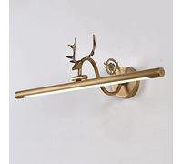 ZBZFGE Retro Copper Wall Lights Farmhouse Bathroom Light, 240° Adjustable Linear Mirror Front Lamp Vanity Sconces Compatible with MIR,Onecolor-58cm