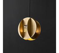 ZBZFGE s, Chinese Style all Copper Single Head 1 Light Source Pendant Lamp, Adjustable Suspension Wire Lights for Living Room Bedroom B,OneColor-Large